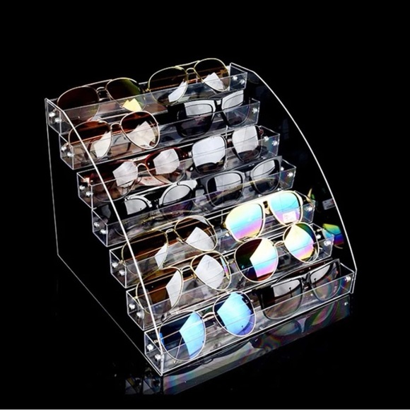 New 7 Layer Acrylic Sunglass / Eye Glass / Nail Polish Display Organizing Tower - Picture 8 of 15